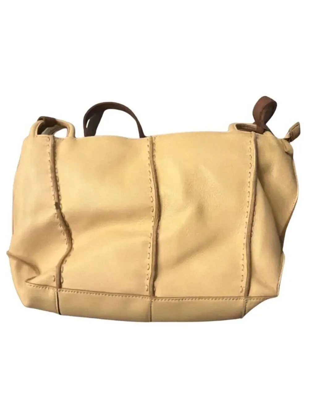 The Sak Los Feliz Large Leather Tote Bag Roomy Lined Shoulder Purse